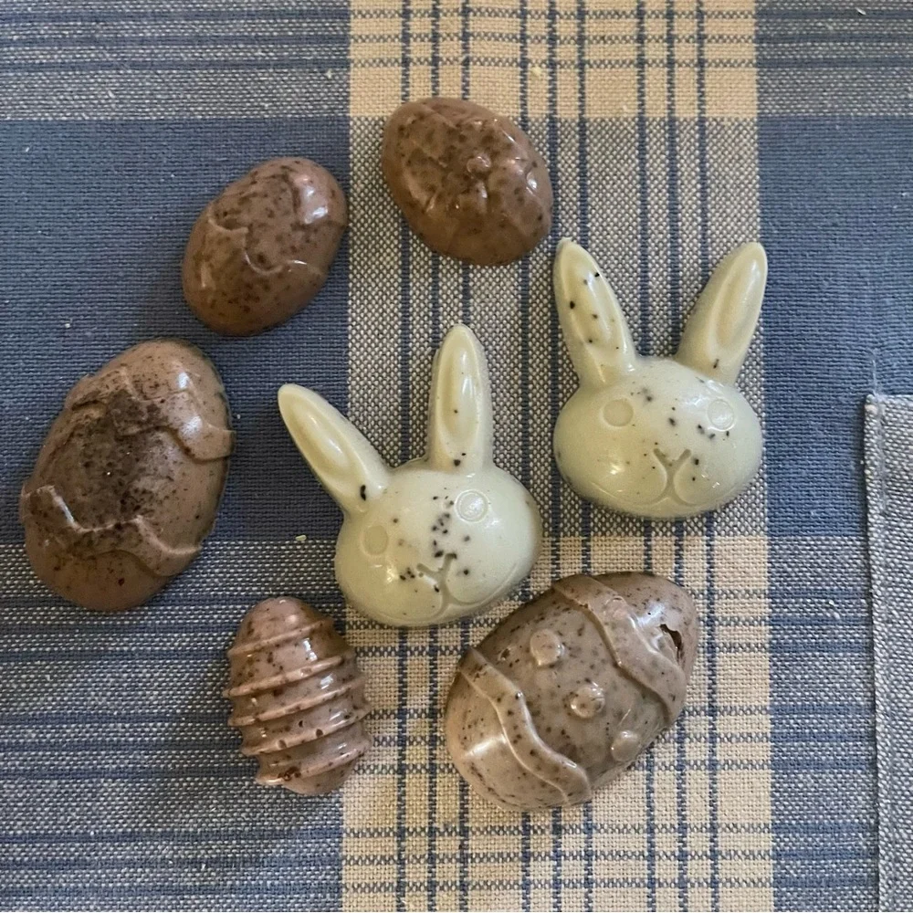 New Organic White Chocolate Easter Bunny Caramel Cadbury Egg Mini Soaps - VBG